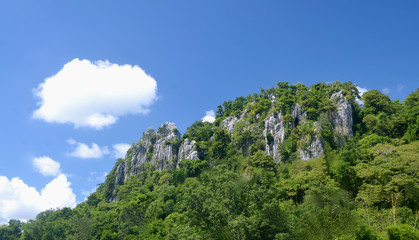 Fototapeta premium Limestone mountain peaks