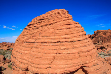 Fototapeta na wymiar Beehive Rocks in Valley of Fire, Nevada