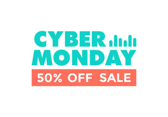 cyber monday sale banner for website promotion
