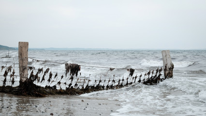 Old fence in the North Sea