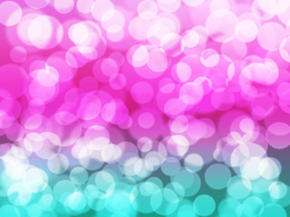 Colorful bokeh background in pink and blue