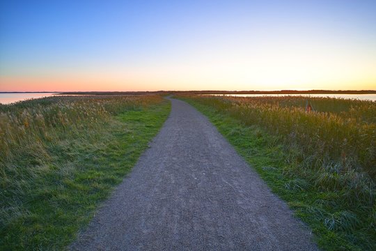 Fahrradweg rund um den Ringkøbing Fjord, Baggers Dæmning, Dänemark