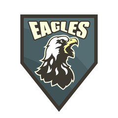 Eagle. Mascot, sticker, logo. Vector illustration.