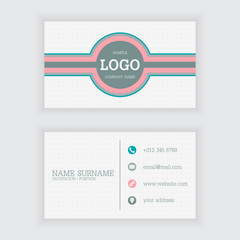 Vector design of modern business card template