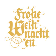 Frohe Weihnachten, Christmas card