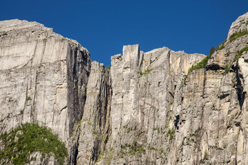 Lyssefjord and Pulpit rock in Norway