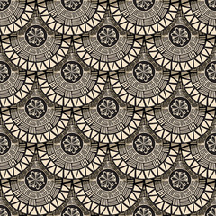 Decorative ethnic seamless pattern, vector illustration