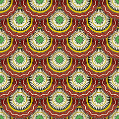 Decorative ethnic seamless pattern, vector illustration