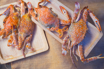 Homemade Steamed flower crab