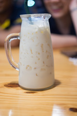 Iced milk is delicious