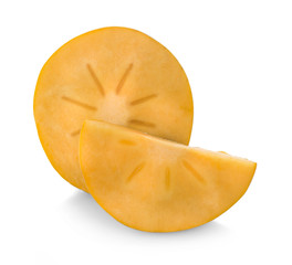 persimmons isolated on white background