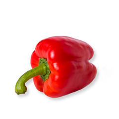 Paprika rot frisch Gemüse Freisteller / freigestellt