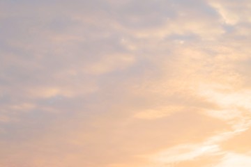 Beautiful Morning Sunrise Sky with Tiny White Clouds