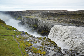 Dettifoss waterfall in Vatnajökull National Park in Northeast Iceland