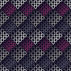 Seamless geometric pattern. Bubbles texture. Textile rapport.
