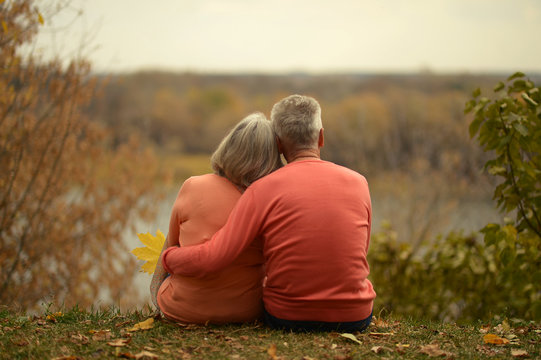 Senior Couple Hugging