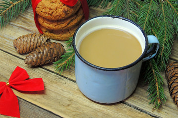 Hot chocolate and cookies