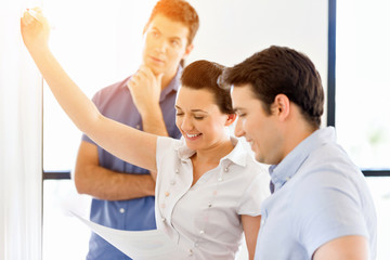 Fototapeta premium Business meeting with presentation