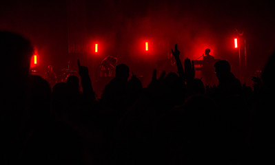 Fototapeta premium Concert in silhouettes