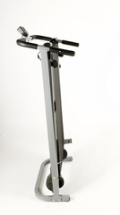 folded treadmill isolated on white