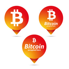 Bitcoin accepted here logo