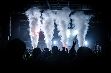 Concert in silhouettes