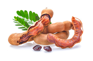 Tamarind isolated on the white background