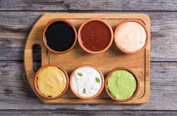Set of sauces