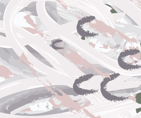 Elegant abstract background in light pastel colors. Hand drawn texture. Freehand brushstrokes. Vector. Covers, flyers, banners, presentations, books, notebooks.