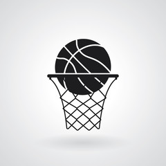 Basketball  icon. Vector illustration