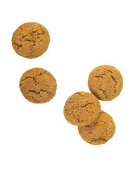 Five Pepernoten cookies  topview
