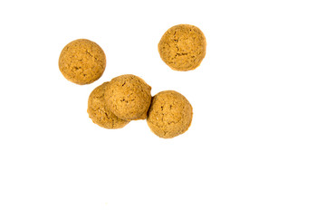 Small Bunch of scattered Pepernoten cookies from above