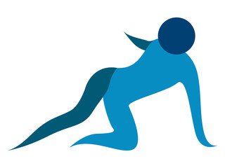 Abstract fitness icon
