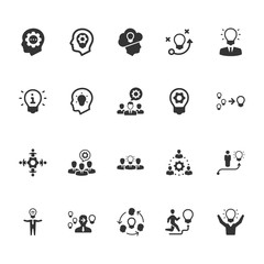 Brainstorming and Idea Development Icons