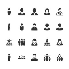 Business People Icons - Blue Version