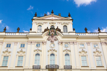 Fototapeta na wymiar Archbishop's Palace on the Castle Squarem, Prague in Czech Republic