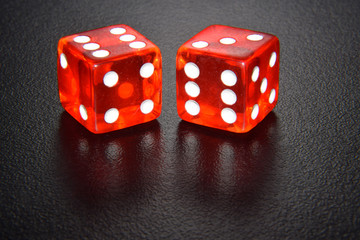 Red Casino Dice 