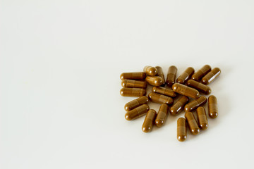 Herbal medicine, the background is white