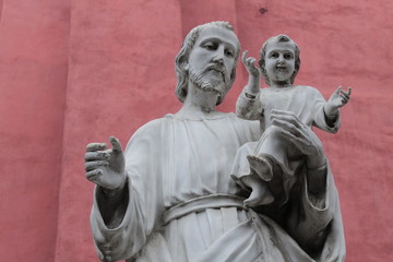 Mexico, Puebla. Statue