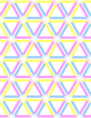 Seamless triangles, diamonds and hexagons pattern.