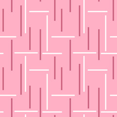 Multicolored seamless pattern with different figures. Vector abstract chaotic texture with geometrical shapes. Simple figures background.