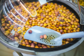 Olives in a local market