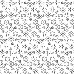 Vector seamless flower pattern background