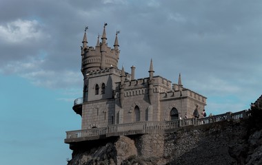 Fototapeta na wymiar Castle on the edge