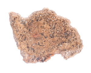 Creedite Crystal Cluster from Mexico, isolated on white background