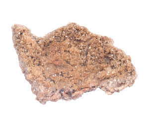 Creedite Crystal Cluster from Mexico, isolated on white background