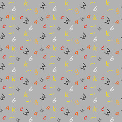 letters seamless pattern.