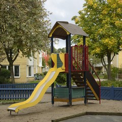 Empty playground in Stockholm - Sweden