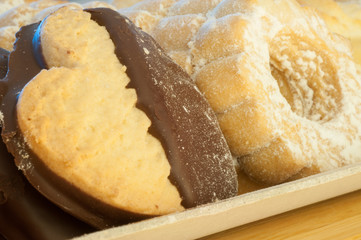 beautiful detail of aritisanal italian tasty cookies