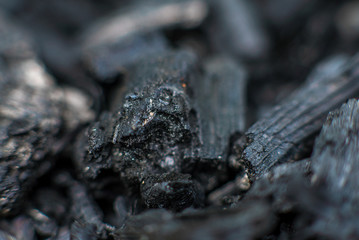 Black coal macro